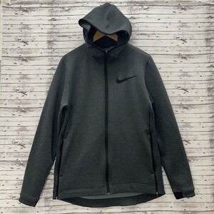 Nike Therma Flex Showtime Basketball Full Zip Hoodie Jacket Mens Medium Gray